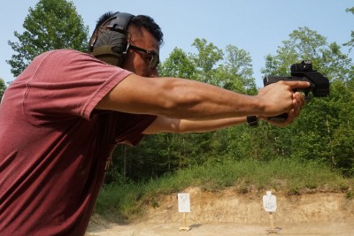 As quickly as you extend, the dot is visible.