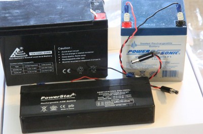 These the three sizes of sealed lead acid batteries linked to the left here. 