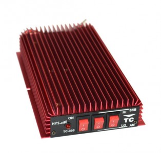 This 150 watt linear amplifier is just over $100s, and runs on the same 13.4 volts that power your radios. 