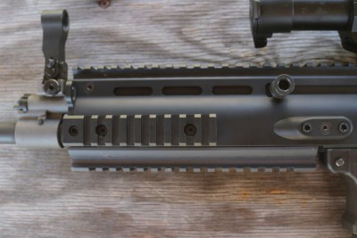 One advantage of the SCAR platform is flexibility. There is more than enough rail space.