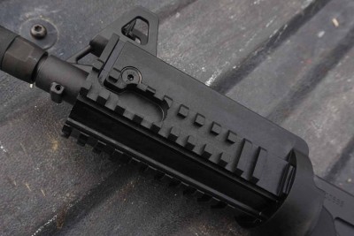 The gun comes with much more rail than your typical pistol, and a lot more than an AK.