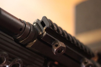 Troy Takes on the AK-47 I hammered on the riser instead of the rails. Worked perfectly.