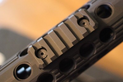 Troy Takes on the AK-47 The rail isn't flush fitting, but doesn't protrude much.