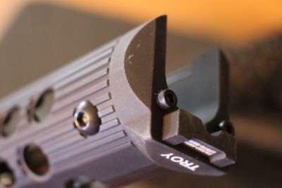 Troy Takes on the AK-47 The rear of the forend mates with the receiver.