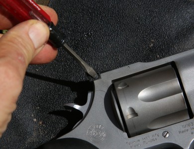 The adjustable rear sight was well within the impact point of all the ammo, and easy to adjust. 