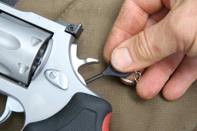 The Taurus hammer lock security system is a great extra measure to prevent unintended use of your firearm. 