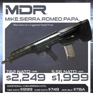 The MSRP on the MDR. 