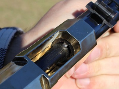 The Henry Original--New Old Gun Review The bolt in the closed position.