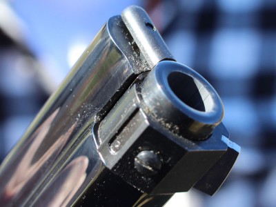 The Henry Original--New Old Gun Review Detail of the muzzle end.