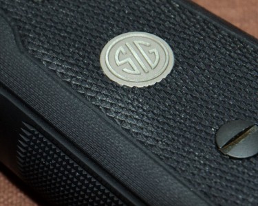 SIG SAUER’S Classic P225 Re-Born Fit and finish are top quality on the P225-A1. The inlaid medallion in the G10 grips is a nice touch.