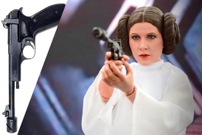 The Real Guns of Star Wars! The Vostok Margolin's retro-future style was presented essentially unaltered as Leia's blaster.