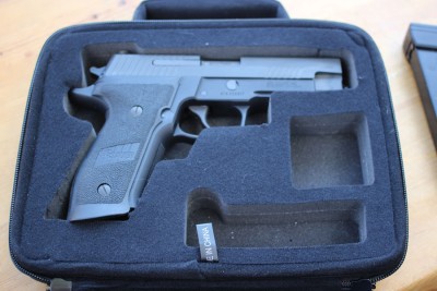 New iPad and Gun Cases from GATOR Cases for Off Body Carry Bigger case, bigger gun. This P226 is a bit of a stretch for the case, mostly because it has extended mag-well grips.