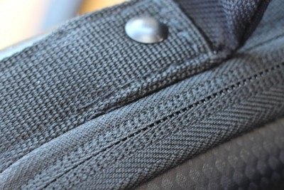 New iPad and Gun Cases from GATOR Cases for Off Body Carry The zippers are sewn well, and protected nicely. Not water-proof, but almost.