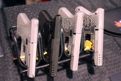 The original line-up of Heizer single shots. These come in some ass-kicking calibers, like .223. 
