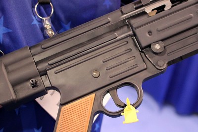 STG 44 Takes AR Mags - New in 5.56, 7.62, .300BLK - SHOT Show 2016 The workmanship on this one is basic, as it is a prototype.