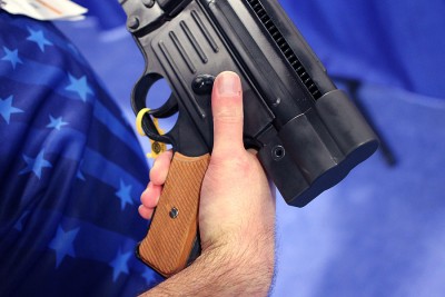STG 44 Takes AR Mags - New in 5.56, 7.62, .300BLK - SHOT Show 2016 The selector on the pistol.