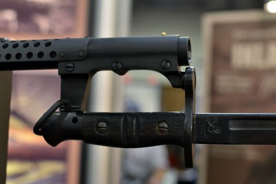 This is an original bayonet Inland had at the show, they will be making reproductions in the near future. 