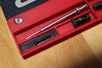 The trays hold the small parts nicely.