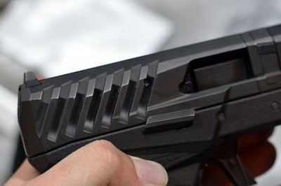 The texture on the slide is deep and effective. 