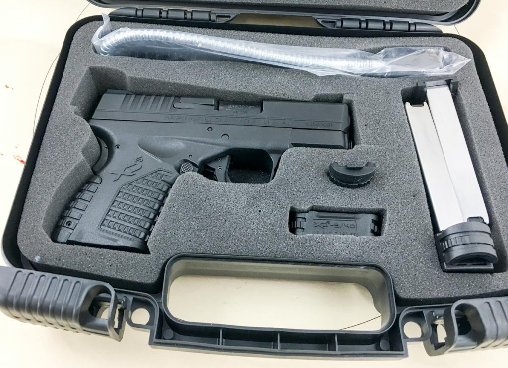The basic gun includes a small hard case with lockable catches, a flat base and extended magazine, grip size adjustment and the standard gun lock.