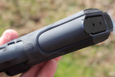 But you have to grip it and press the button on the front strap for the laser to glow. 