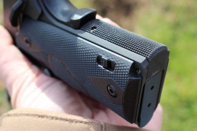 The switch that turns the laser grips on. 