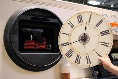 Or inside the clock. 