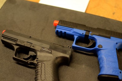 The blue frame helps distinguish that this isn't a centerfire PPQ.