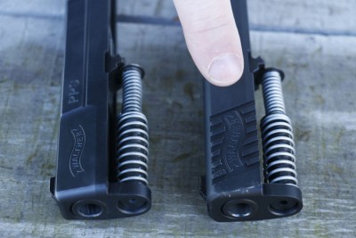 The new cocking serrations with the Walther logo adds a nice addition.