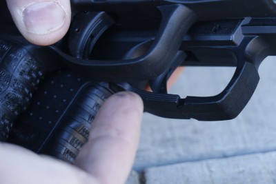 25.The trigger guard has been reshaped with smoother lines, it still retains its ability to shoot with gloves.