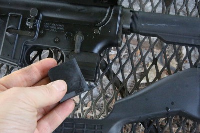 I actually removed a bump stock from this rifle, and the new slide block is slightly different in size. Just remember that you have to be careful with the selector/safety spring. 