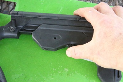 Officially the new feature of the SlideFire SSAR-15 MOD stock is the adjustable buttpad, but I see it more of a toy that has come of age and turned into a genuine tactical tool. 
