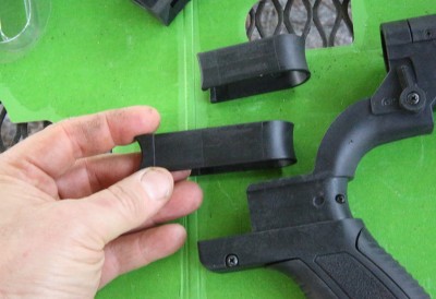 As you'll see in the video, the finger rest is now removable, so you can completely remove the bump feature altogether into the feel of a regular high end AR stock. 