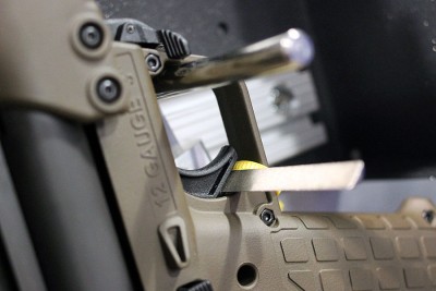 BoomDock 2 will allow the trigger block to angle for odd designs like the KSG. 