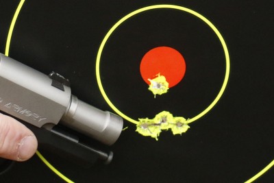 Enhanced Micro Pistol (EMP) from Springfield Armory The bull barrel fits well in the slide.