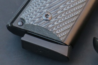Enhanced Micro Pistol (EMP) from Springfield Armory The magazines have a stop to prevent over-travel.