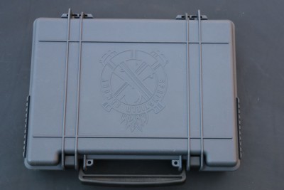 Enhanced Micro Pistol (EMP) from Springfield Armory And the box is lockable. While it won't foil a determined thief, it is secure storage.