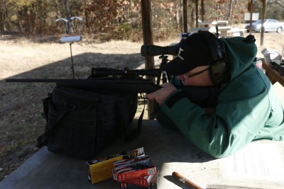 The light rifle is very easy to carry, and stabilizes well on a sturdy surface. 