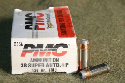 .38 Super PMC FMJ and Winchester JHP (All .38 Super is +P)