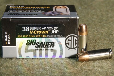 Sig Sauer .38 Super JHP Personal Defense