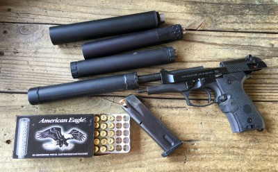 I've been testing it - a lot - with just a few different 9mm and .45 suppressors...