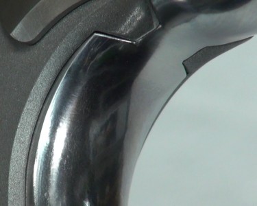 The author worked hard on blending the grip safety to the frame, and is proud of the result.