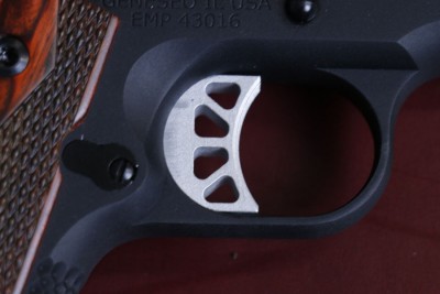 The trigger breaks at 5 pounds.