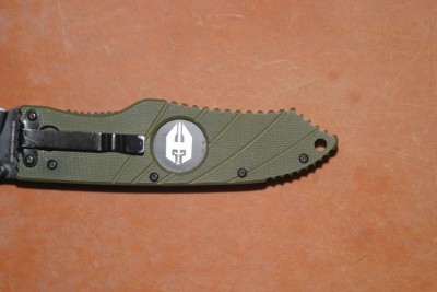 The tip of the handle also functions as a pressure-point implement.  