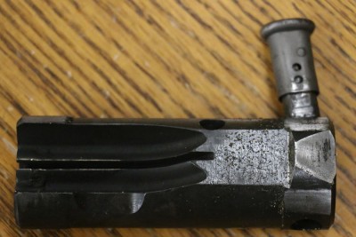 Bottom Bolt with cocking handle.