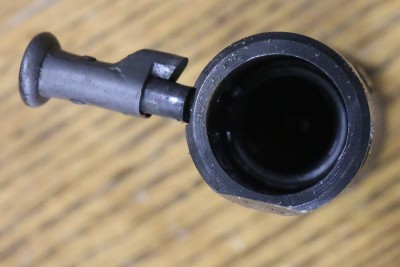 Rear of Bolt with cocking handle.