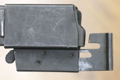 Magazine loader attached to magazine side.