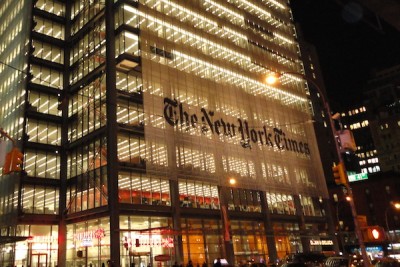 The New York Times office building in New York.  (Photo: Wikipedia) 