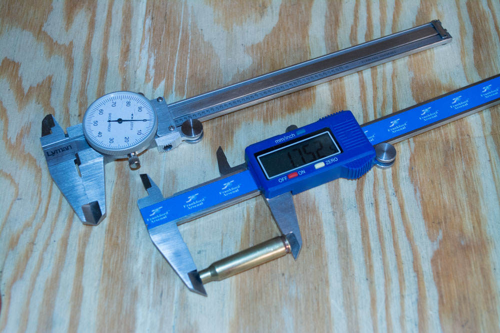 Analog (top) and digital (bottom) calipers for measuring stuff precisely.