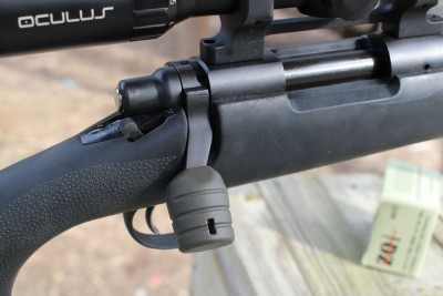 The bolt on this SPS has been enhanced with a big fat knob on the handle. 